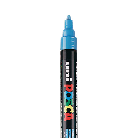 POSCA PC5M MARKER, HELLBLAU