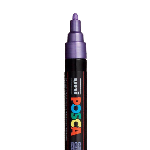 POSCA PC5M MARKER, METAALVIOLET