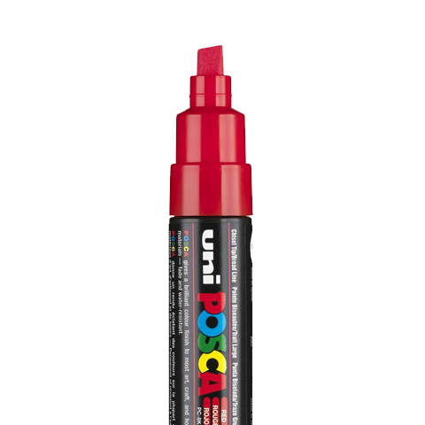 POSCA PC8K MARKER, RED