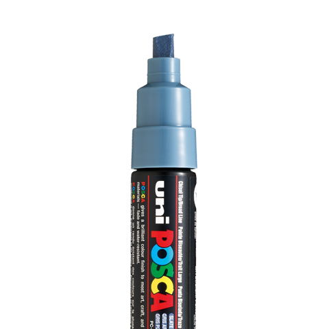 POSCA PC8K MARKER, SLATE GREY
