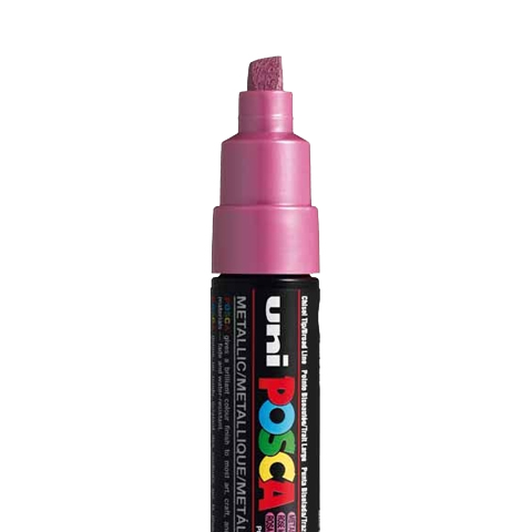 MARQUEUR POSCA PC8K, ROSE MÉTAL
