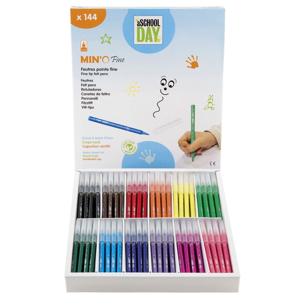 1. Preis, feine Marker, Packung mit 144 Stück