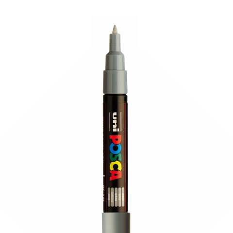 POSCA FINE PC1MC MARKER, GRAU