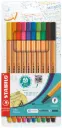 STABILO POINT 88 MARKERS, BOX OF 10