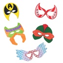 MASQUES SUPER HÉROS, LOT DE 24