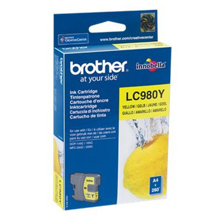 CARTOUCHE BROTHER LC980Y JAUNE