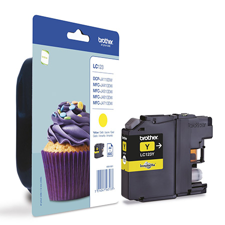 BROTHER LC123 YELLOW CARTRIDGE