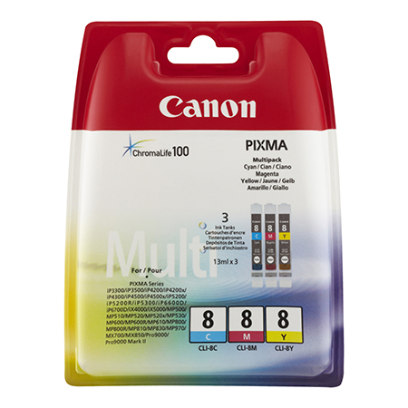 CANON CLI-8 MULTIPACK C/M/Y-PATRONEN