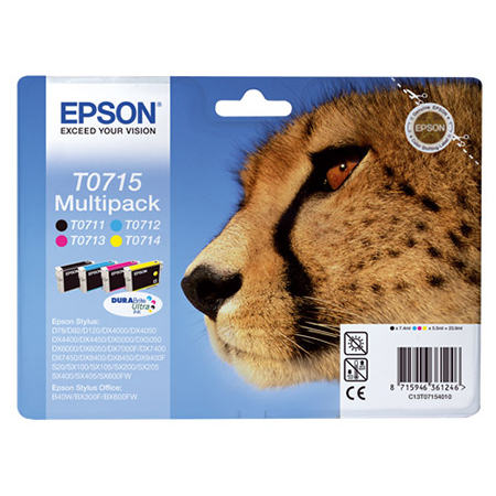 CARTOUCHE EPSON T0715 MULTI-PACK C/M/J/N