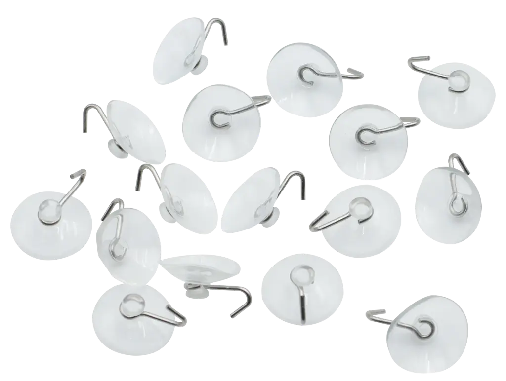 Saugnäpfe mit Haken/25er-Bag