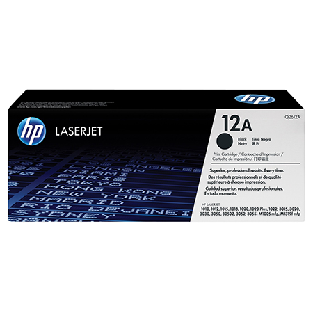 HP12A BLACK CARTRIDGE