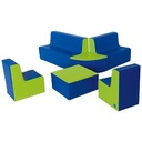 QUADRATISCHER POUF-TISCH