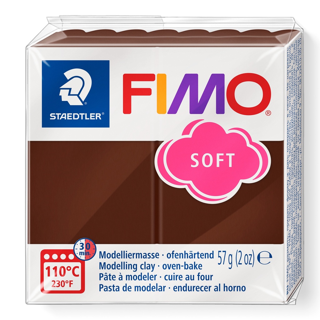 PATE FIMO SOFT BASE CHOCOLAT