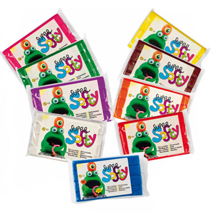 SORTIMENT MIT 9 SUPER WEICHEN MODELLIERPASTEN 350 GR