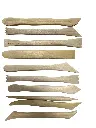 Houten lintklemmen, set van 10 geassorteerd