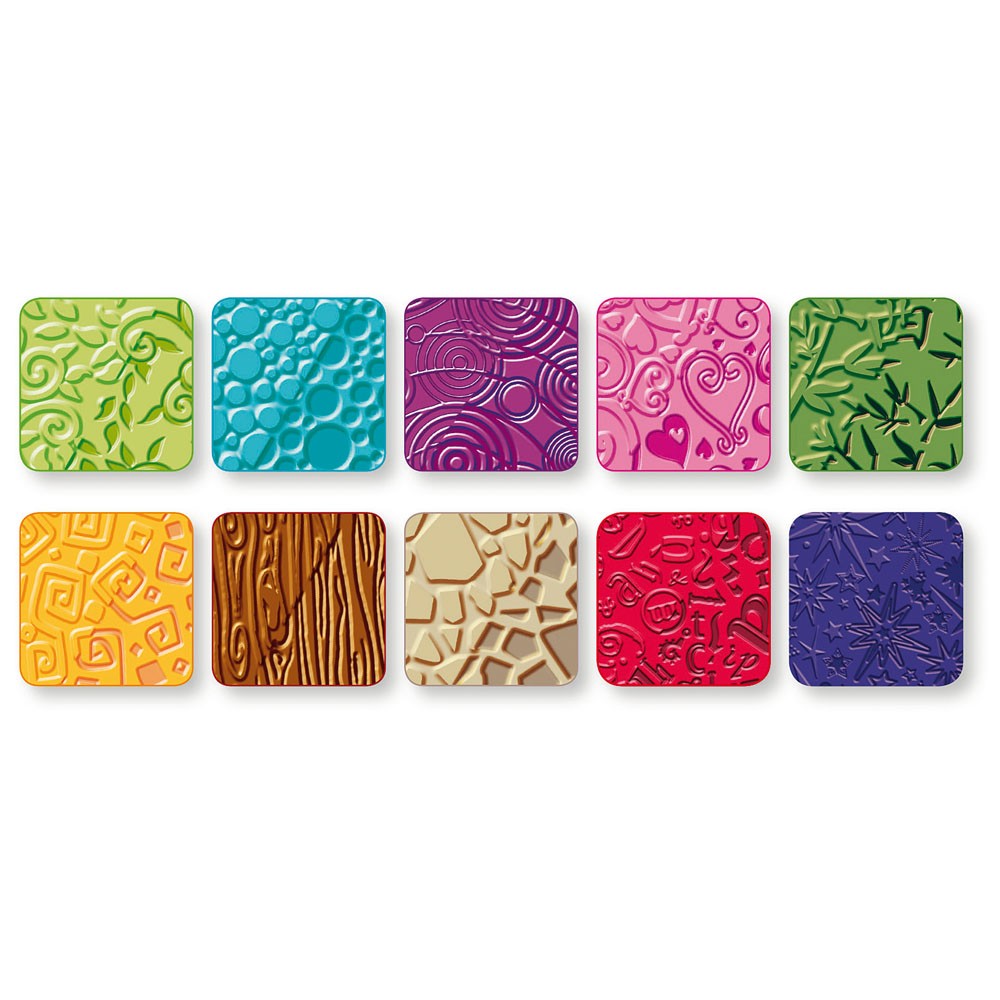 Textured Plates No. 1, Set of 10