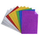 Sparkling adhesive foam 20x30cm, pack of 10
