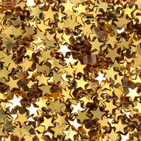 8 MM GOUDEN STER PAILLETTEN, 8000 STUKS