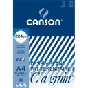 CANSON KÖRNUNGSBLOCK 224G, A4