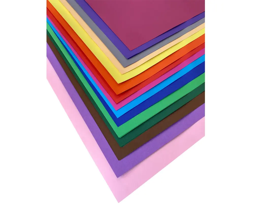 TEKENPAPIER 130G 50X70CM, 30 GEASSORTEERDE VELLEN.