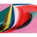 PAPIER VITRAIL 35X50CM, 50 FEUILLES ASS.