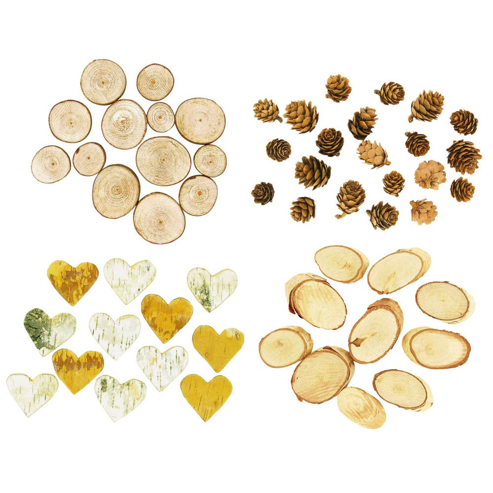 NATURE DECORATION, SET OF 4