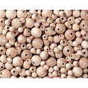 15MM NATURAL WOOD BEADS, BAG OF 50