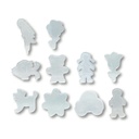 FANCY BASE PLATE, SET OF 10