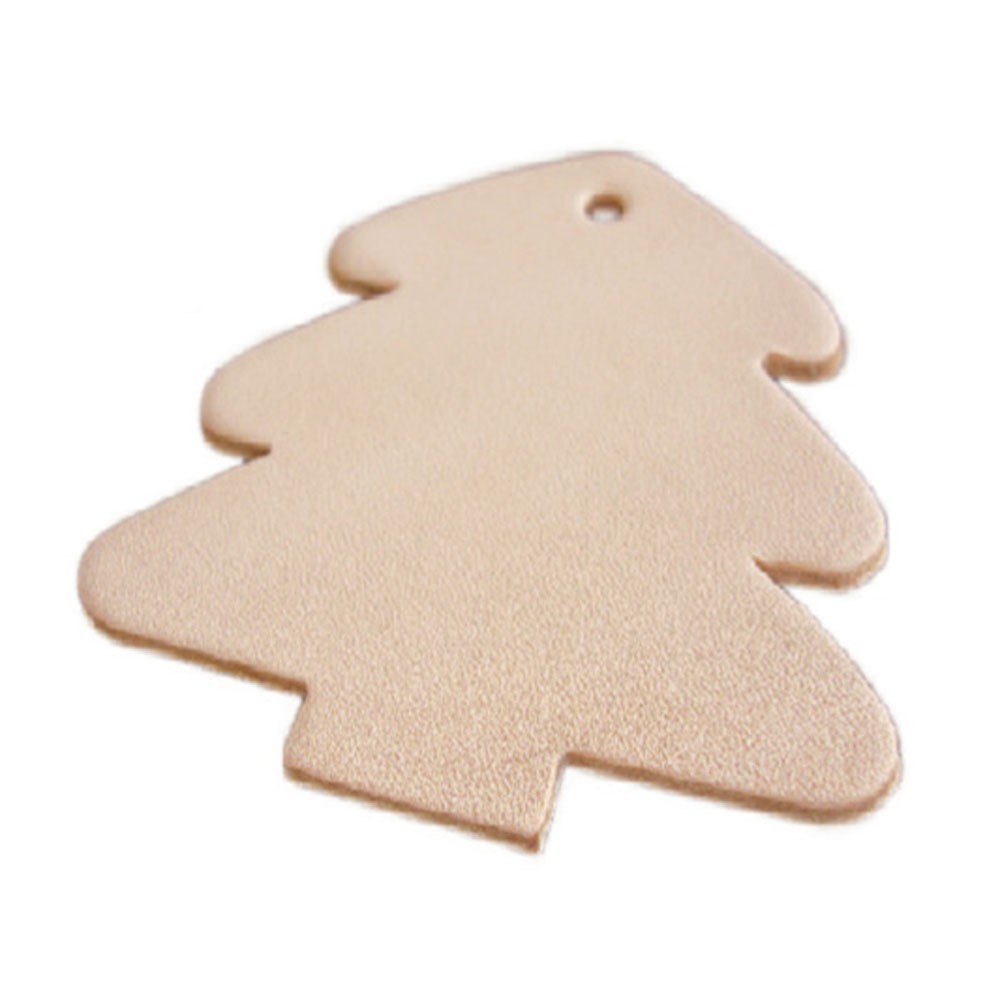 LEATHER SHAPES FIR TREE, SET OF 15