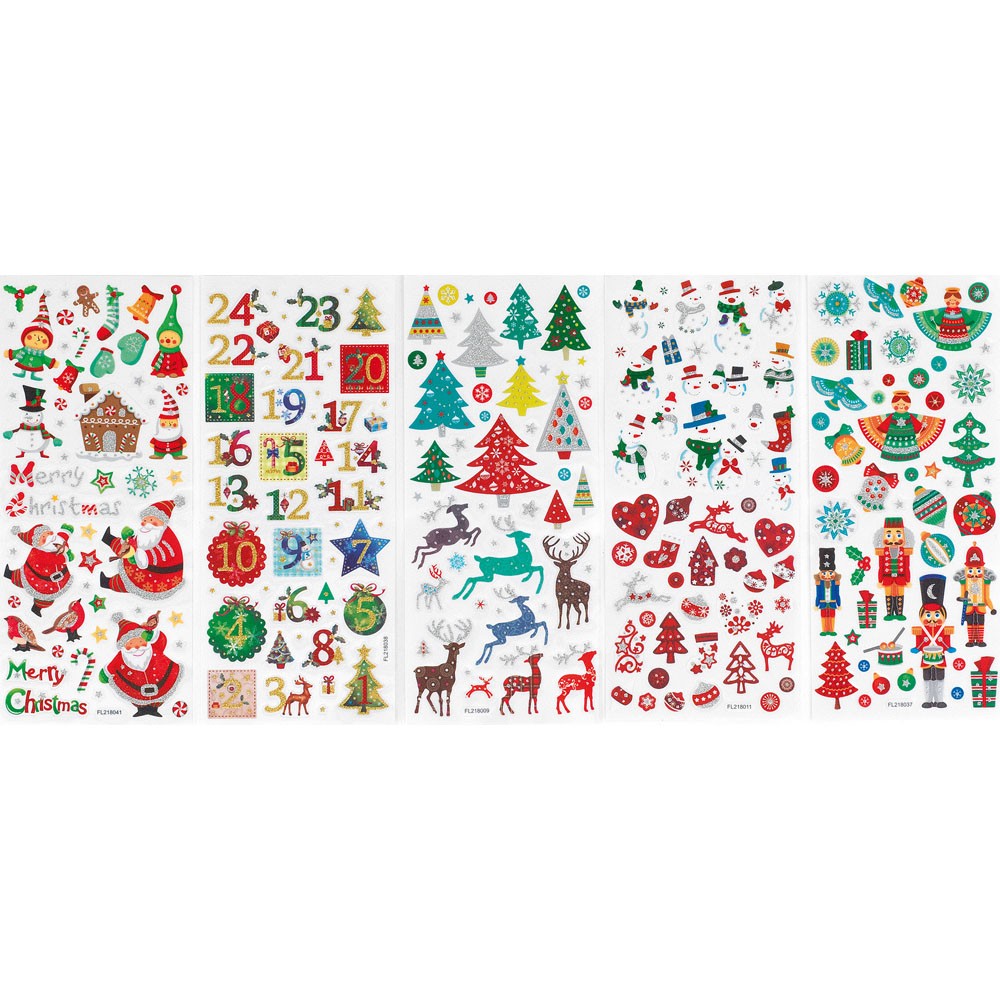 SPARKLING CHRISTMAS STICKERS