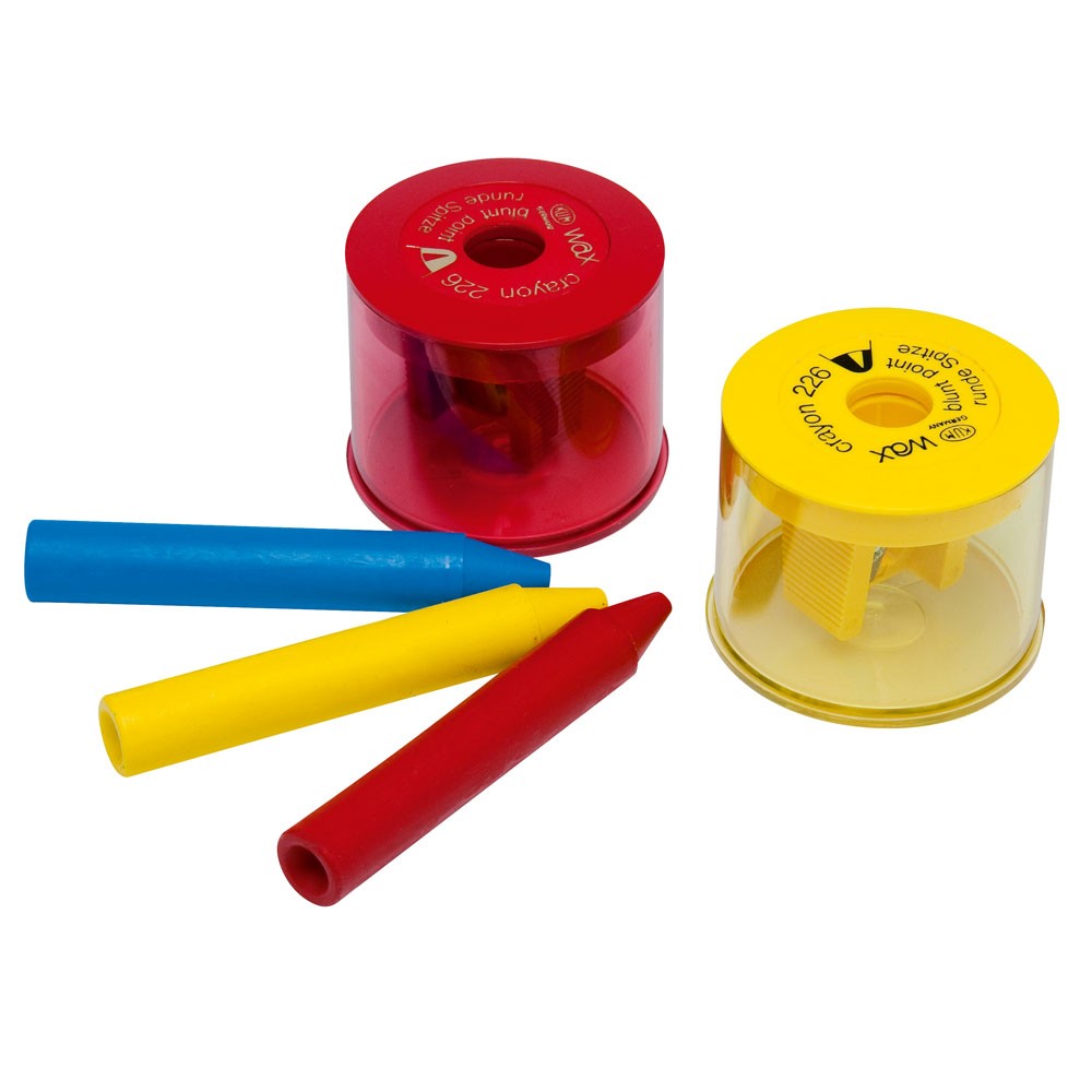 PENCIL SHARPENER FOR WAX CRAYONS