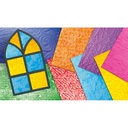 Glas-in-loodpapier, matglas, 24 vellen