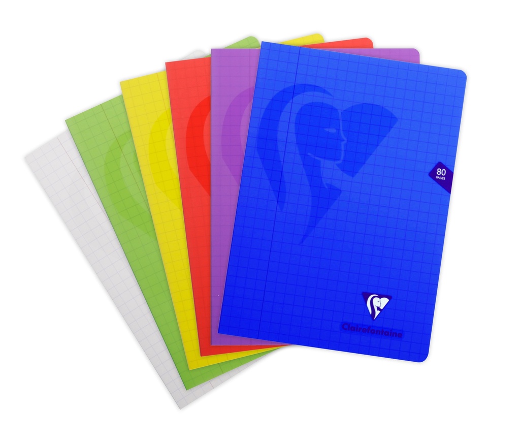 CLAIREFONTAINE A4 NOTITIEBOEK, 10 MM GEREGELD, 80 PAGINA'S