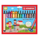 STABILO TRIO SCRIBBI MARKERS, BOX OF 14
