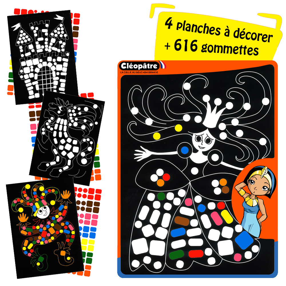 GOMMETTES ADHÉSIVES TABLEAUX CHÂTEAU