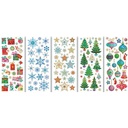 Glinsterende kerststickers, serie 2