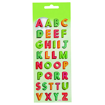 STICKERS SCINTILLANTS ABC
