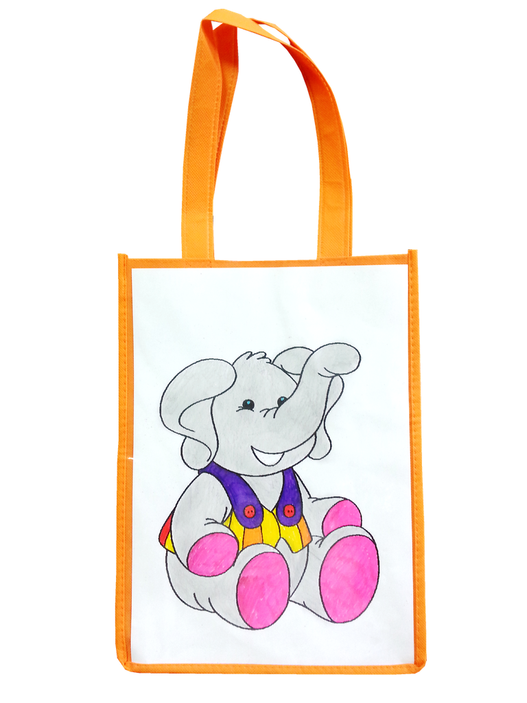 INDIVIDUALISIERBARE BUNTE EINKAUFSTASCHE-A4