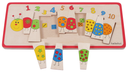 PUZZLE ENCASTREMENT CHENILLE À CHIFFRE, 10 PCS