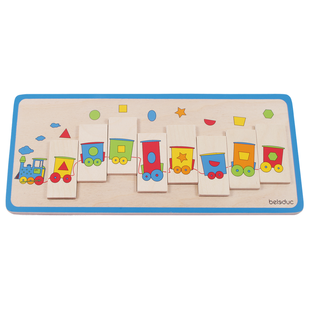Formenzug-Puzzle, 10 Teile