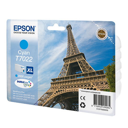 EPSON T7022XL CYAN CARTRIDGE