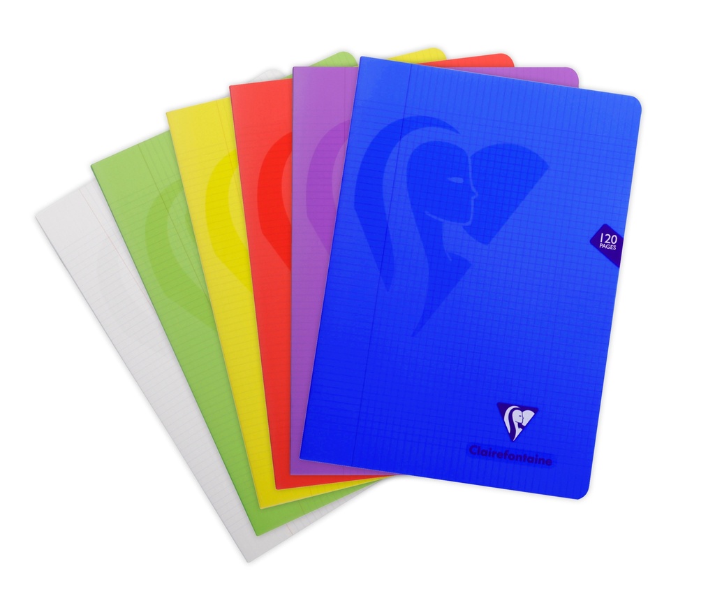 CAHIER CLAIREFONTAINE A4 QUADRILLÉ 5MM, 120PGES.
