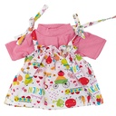 STRAP DRESS + PINK T-SHIRT, 40/42 CM