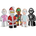CARDBOARD FIGURES, SET OF 50