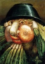 ARCIMBOLDO'S GROENTETUIN MAN PUZZEL, 12 STUKS