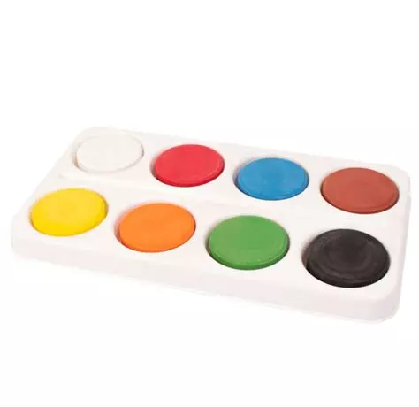 PALETTE DE GOUACHE, 8 PASTILLES