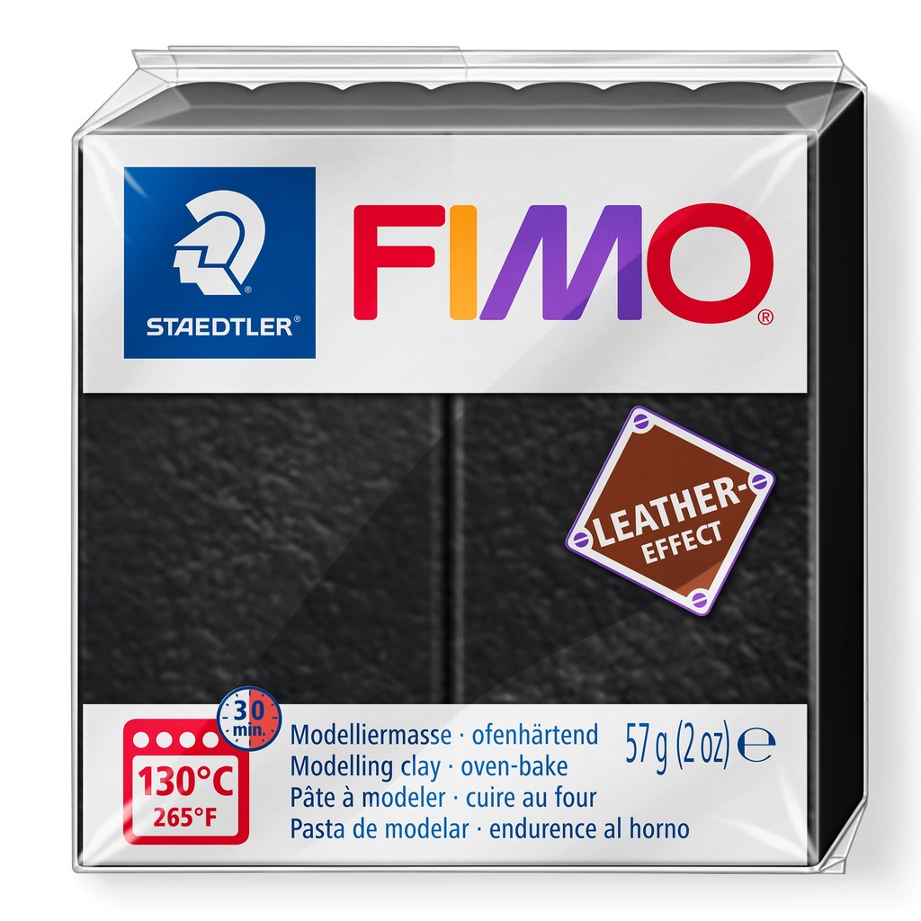 FIMO LEATHER PASTE, BLACK