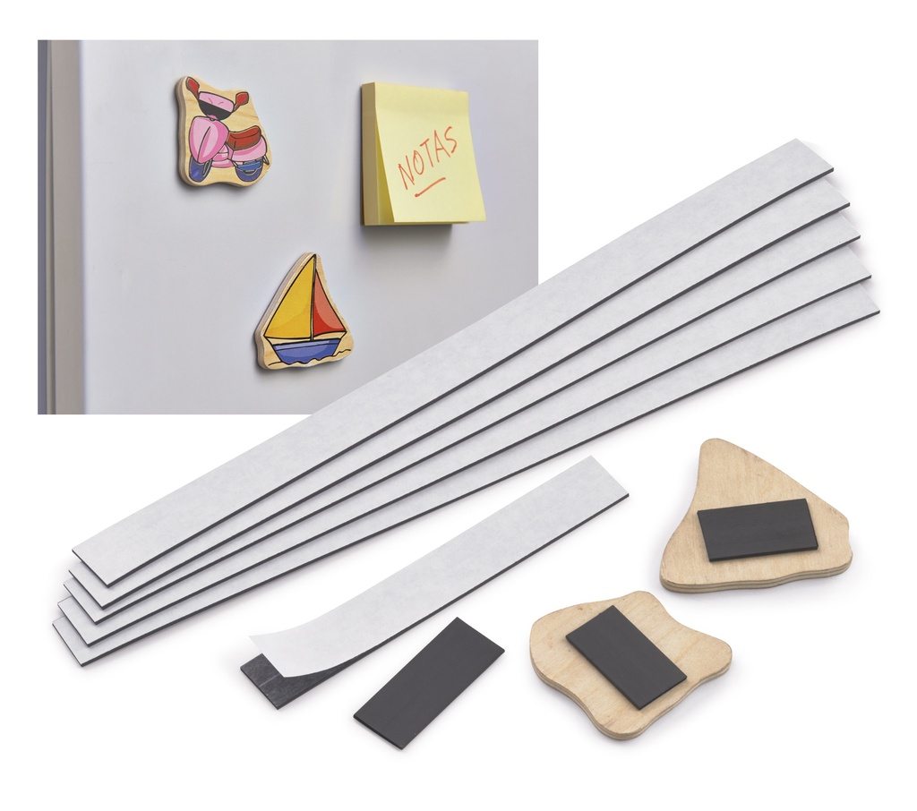 Self-adhesive magnetic strip 10 x 30 cm.