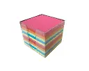 BRIGHT COLORS CUBE BLOCK 9X9CM/700 F