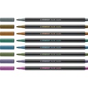 STABILO PEN 68 METALLIC MARKERS, CASE OF 8